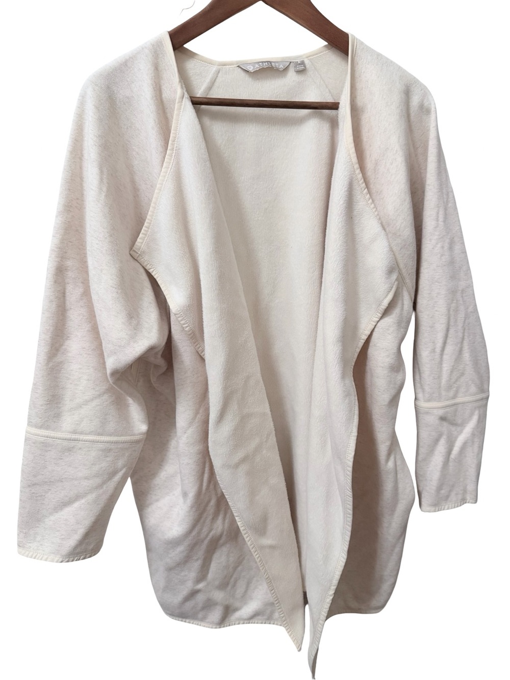 Athleta Karma Open-Front Cream Cardigan Sweater - Picture 2 of 4